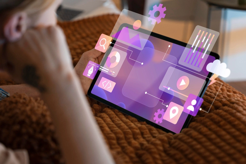 Office Desk and Monitor Setup